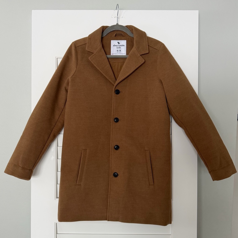 Abercrombie Kids Boys Tan Winter Dress Coat